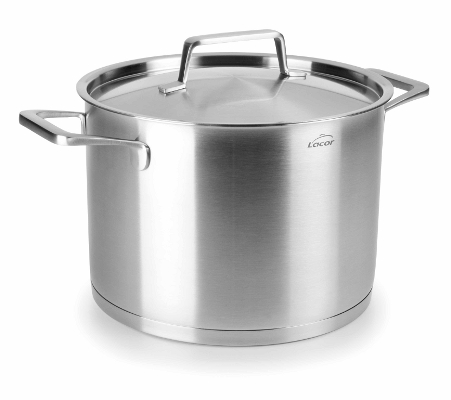 Lacor 45116 Foodie Stock Pot with Lid Silver 