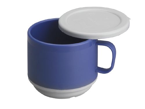 DOUBLE WALL POLYCARBONATE MUG WITH LID