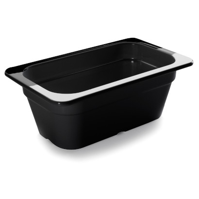 Melamine Black container 1/4