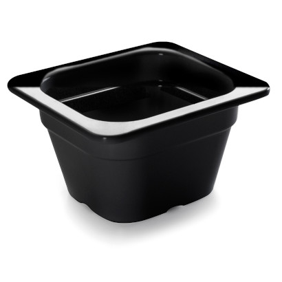 Melamine Black container 1/6
