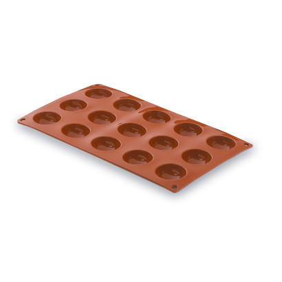 Molde semiesférica 15 cavidades Pastryflex