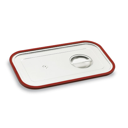 Hermetic lid with silicone rim