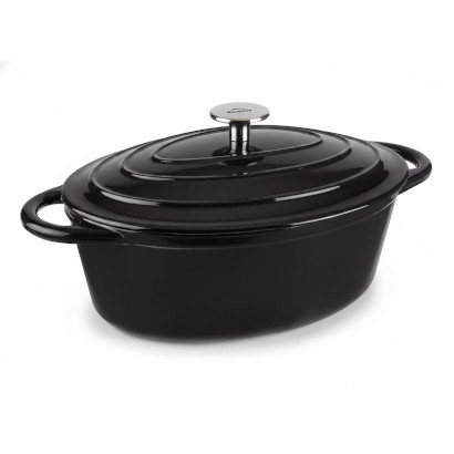 Black oval casserole